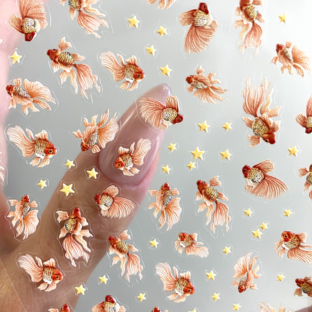 3D Nail Sticker-Golden Fish TO4812