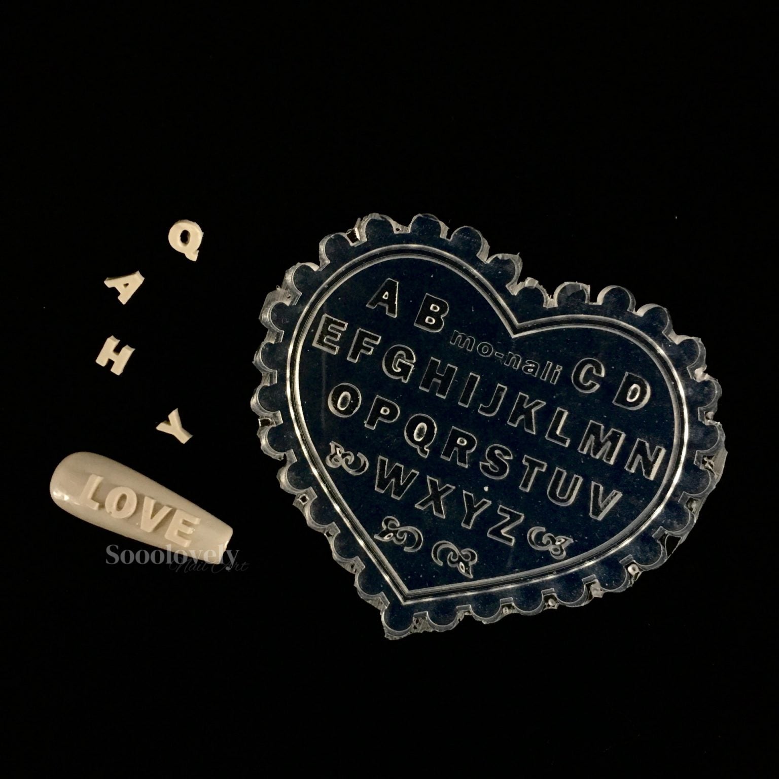 3D Nail Art Mold- Capital Letters Alphabet