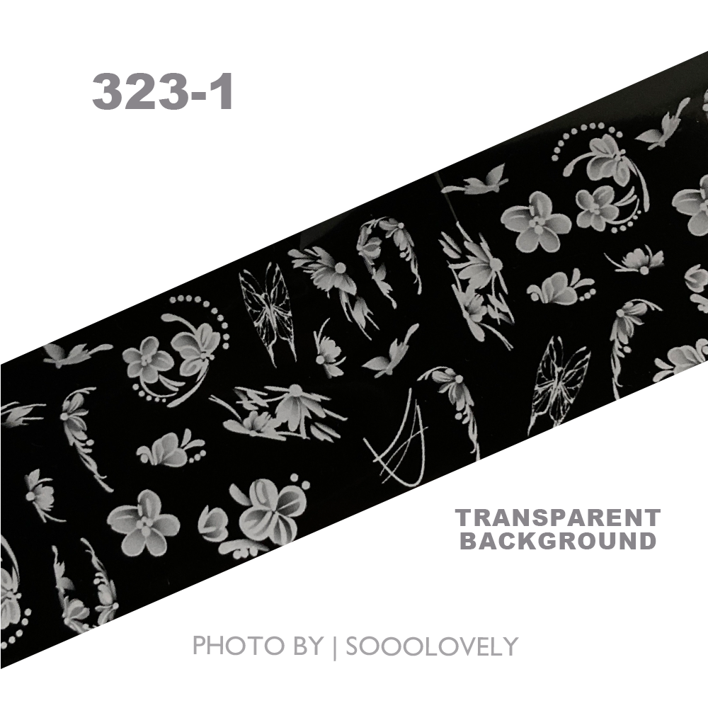 Nail Art Foil Paper-Painted Flower I