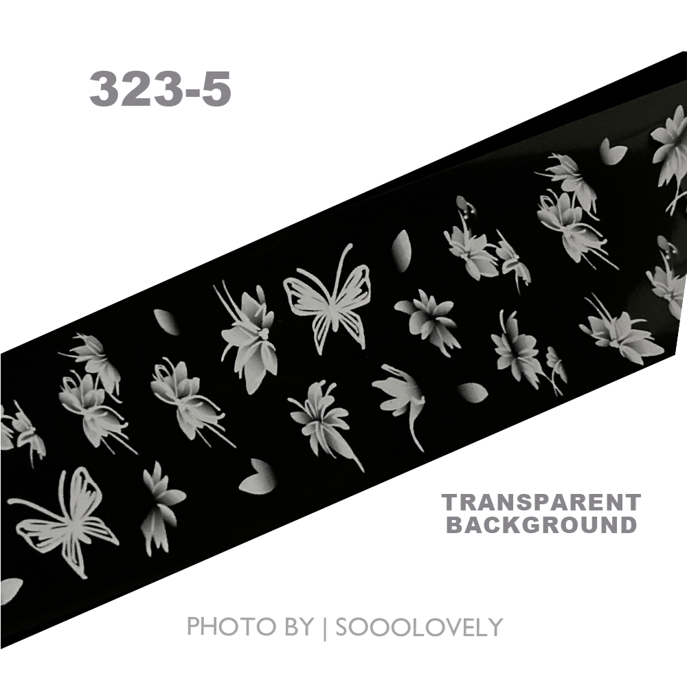 Nail Art Foil Paper-Painted Flower II