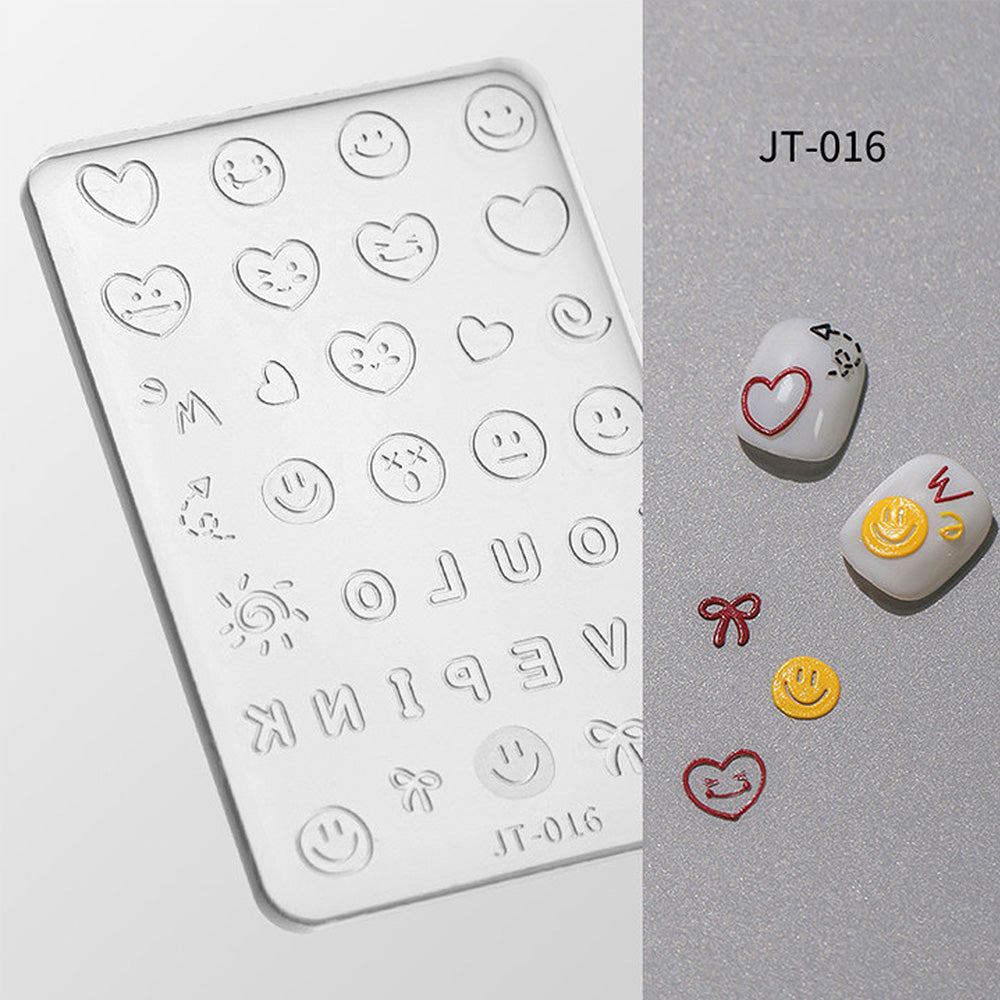 Embossed Nail Art Mold Collection