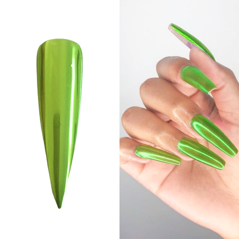 M05- Light Green Mirror Chrome