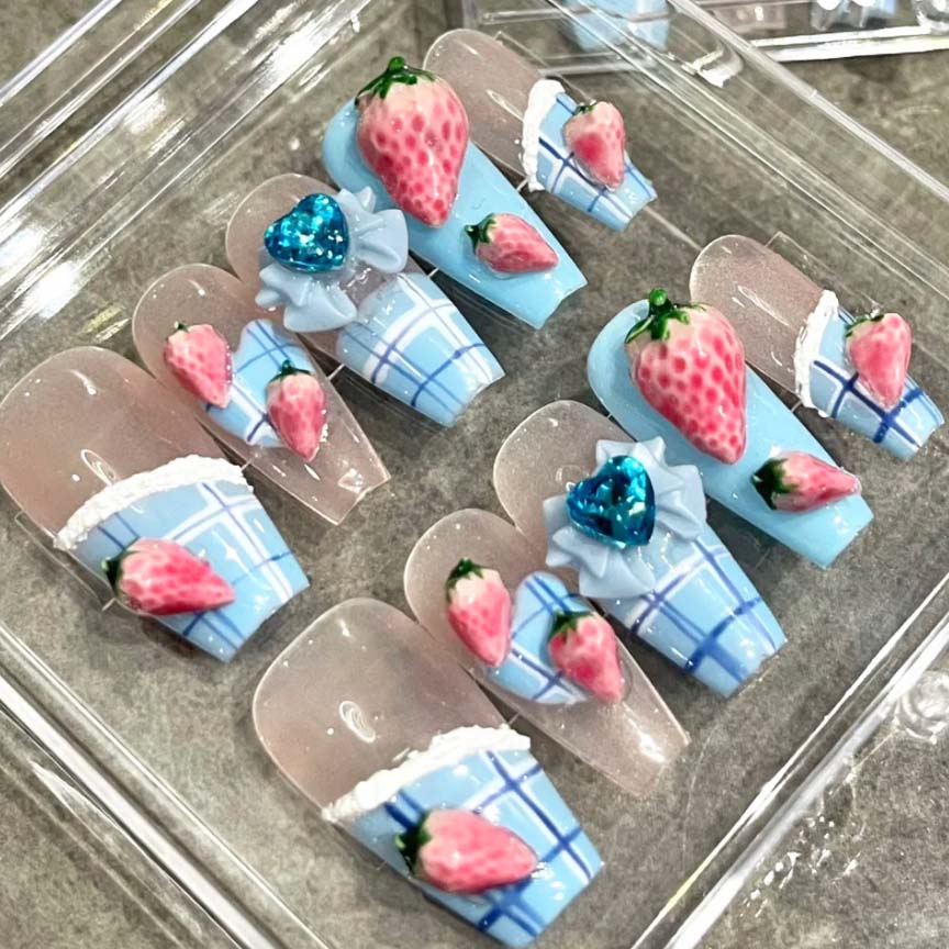 3D Nail Art Mold- Little Strawberries