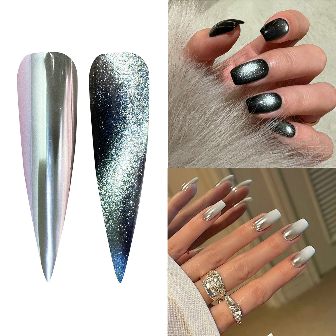 MG11-Chameleon Silver Cat-Eye Chrome