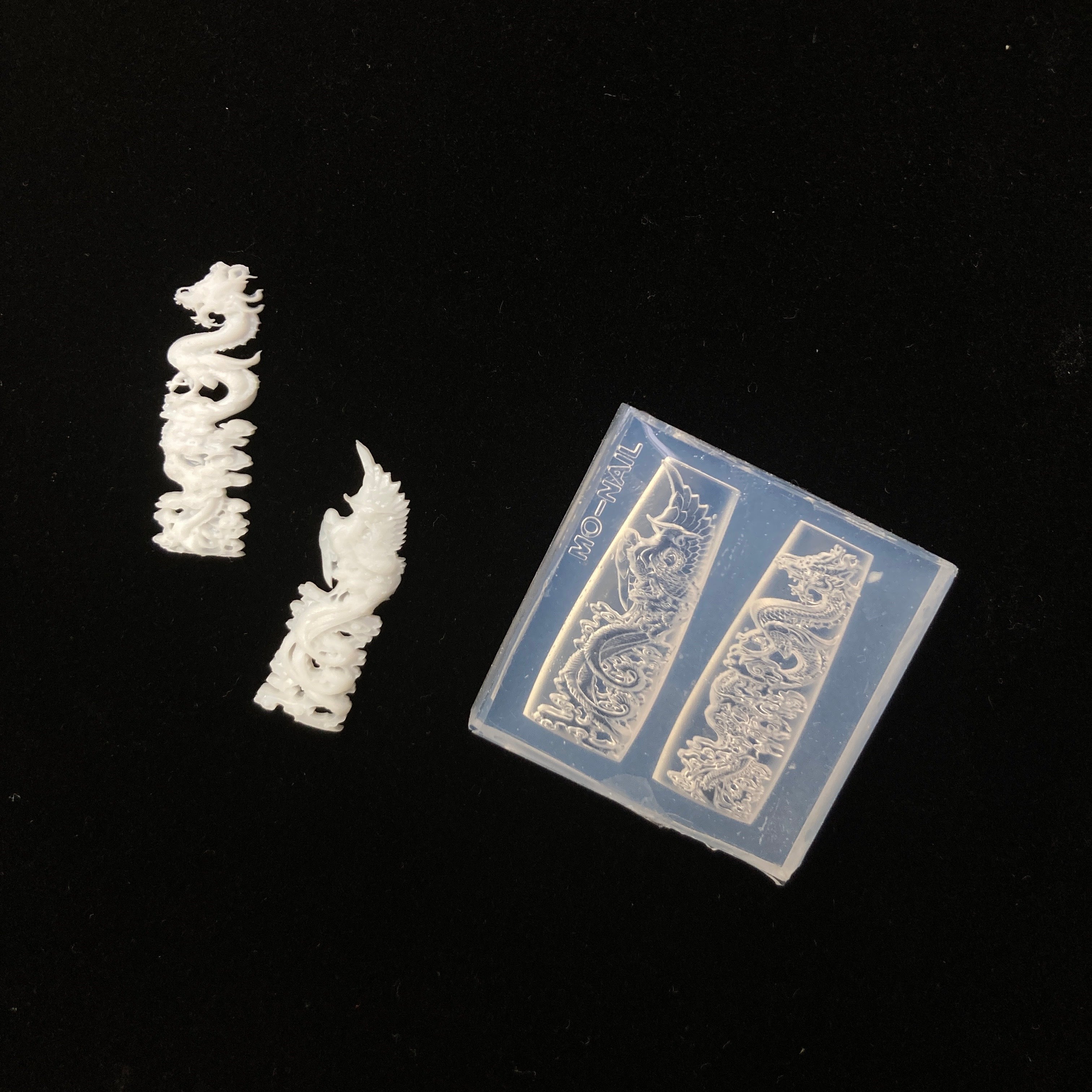 3D Nail Art Mold- Loong and Phoenix
