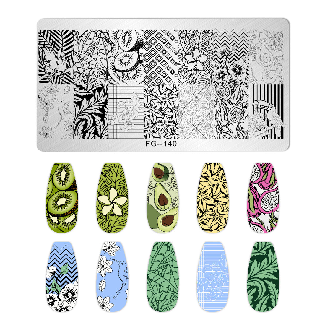 Nail Stamping Plate FG-140