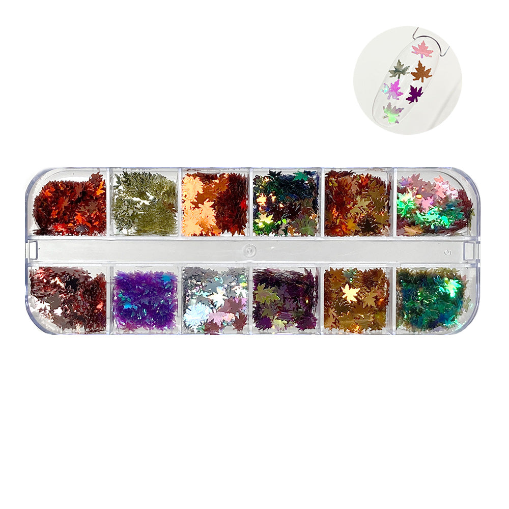 Nail Glitter Kit-21 Maple Leaf