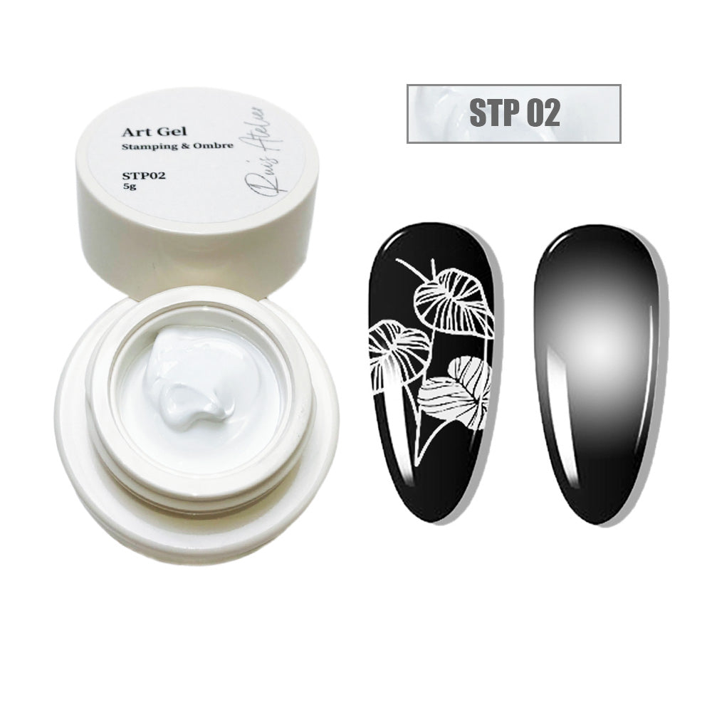 Stamping & Ombre Art Gel Polish