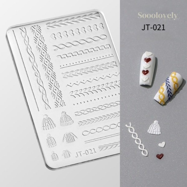Embossed Nail Art Mold Collection