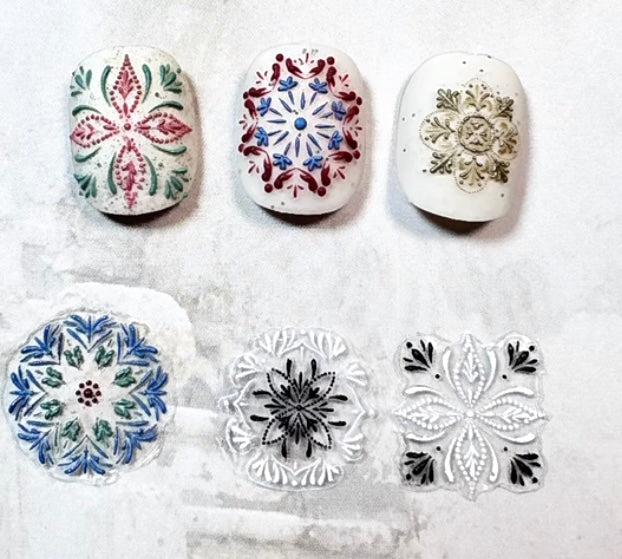 Embossed Nail Art Mold Collection