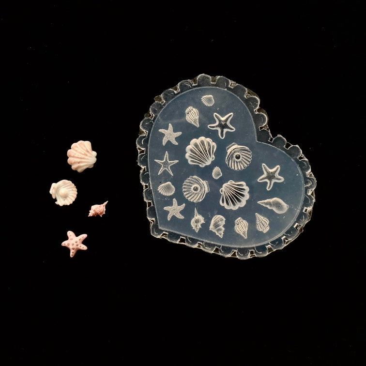 3D Nail Art Mold-Seashells and Starfish MD-140