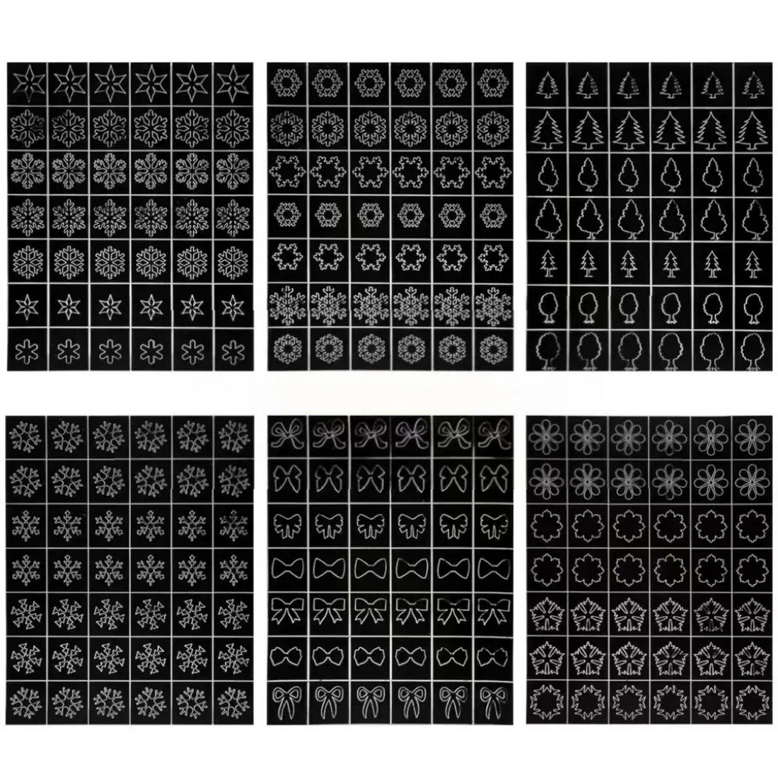 Hollow Out Snow Pack-6 Sheets HO158
