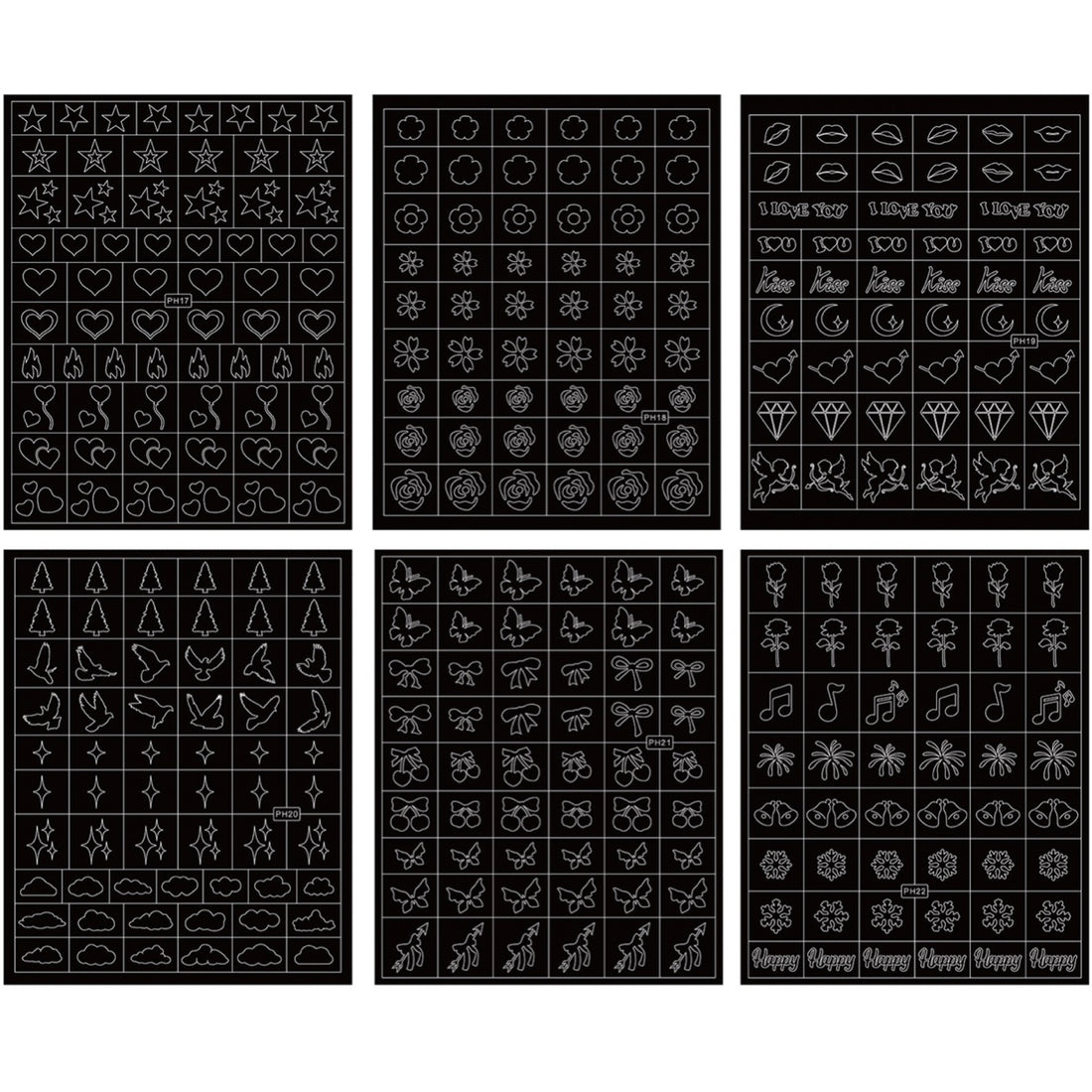 Hollow Out Mixing Pack-6 Sheets HO157