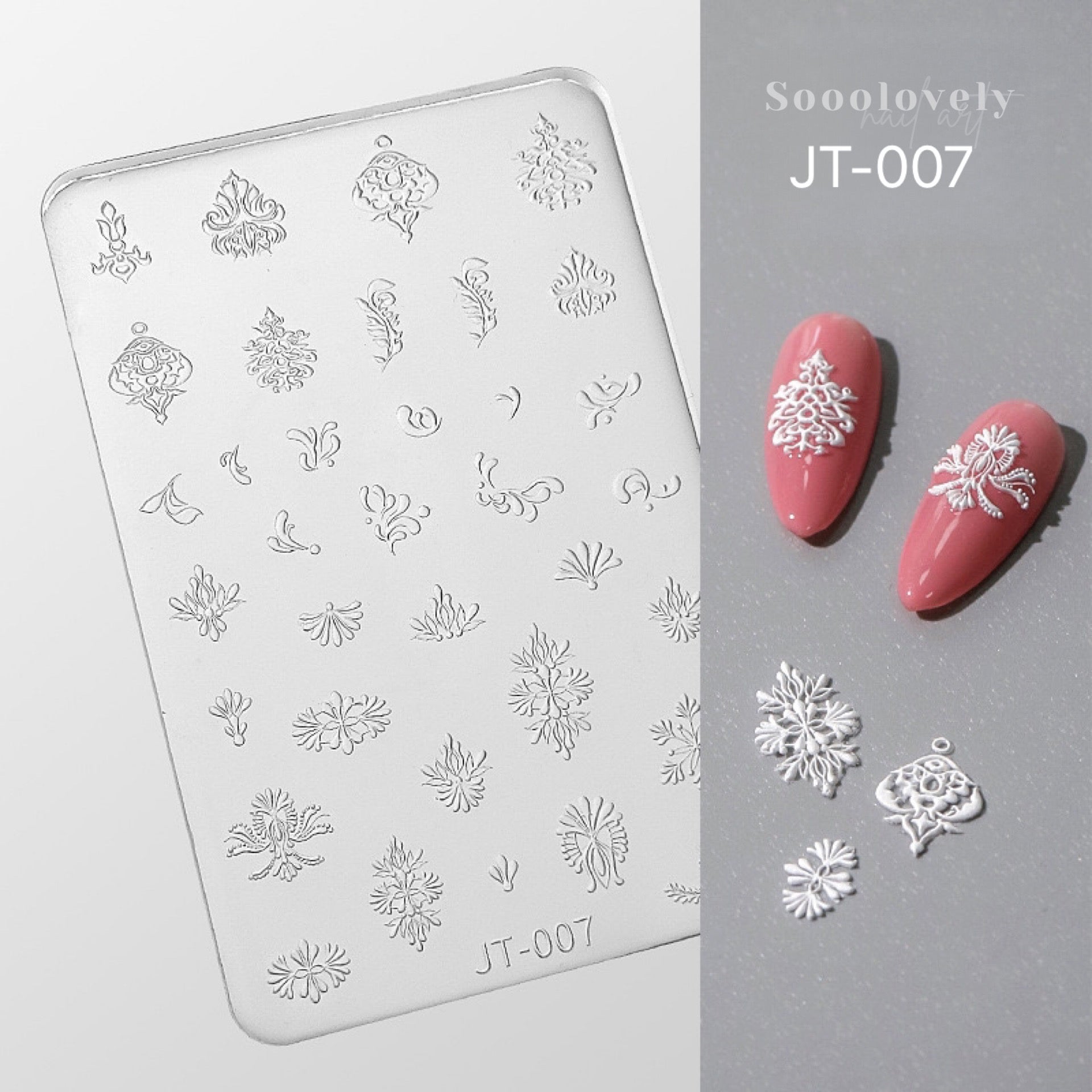 Embossed Nail Art Mold Collection