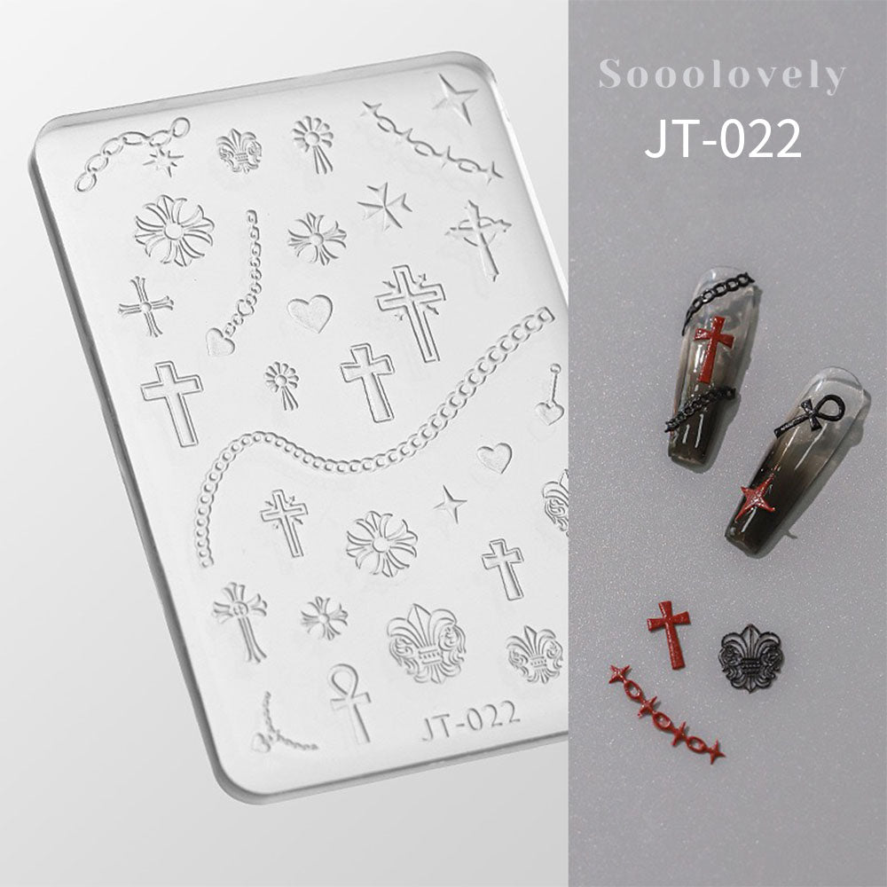 Embossed Nail Art Mold Collection