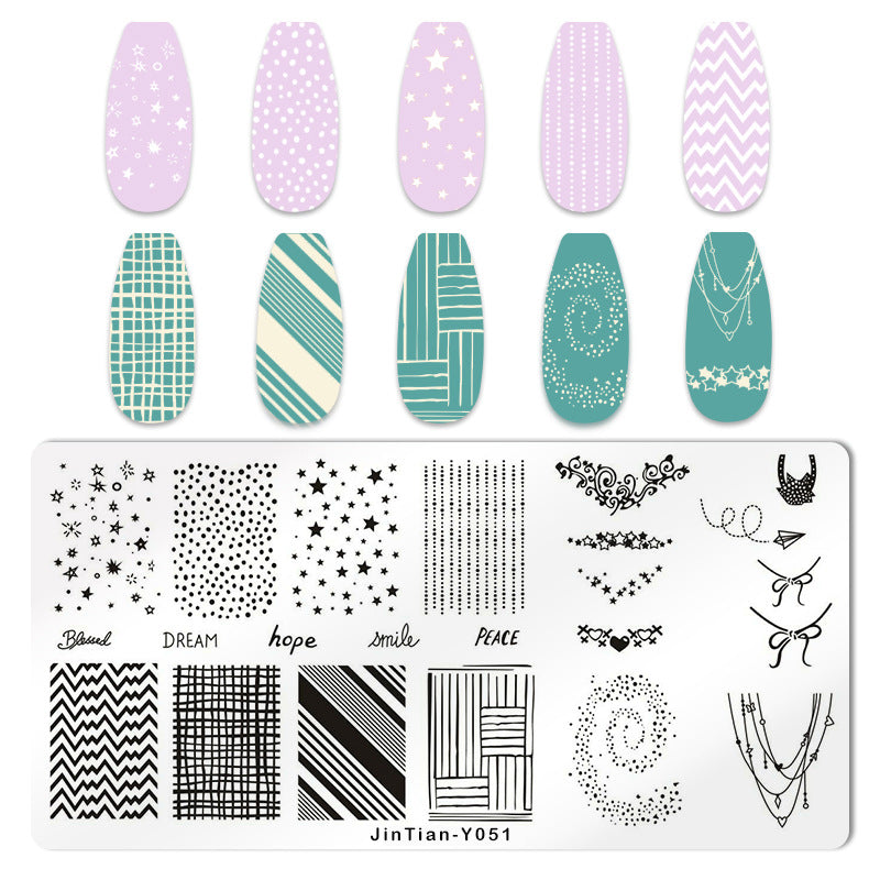 Nail Stamping Plate JT-Y051