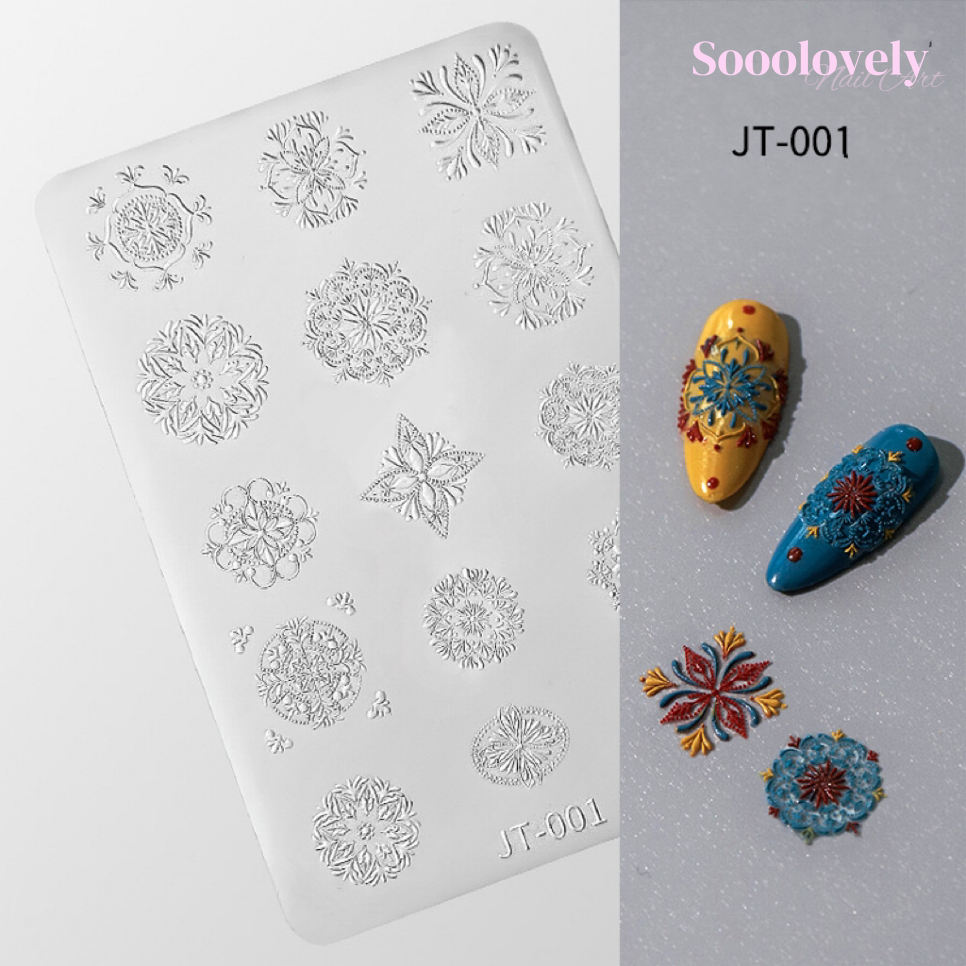 Embossed Nail Art Mold Collection