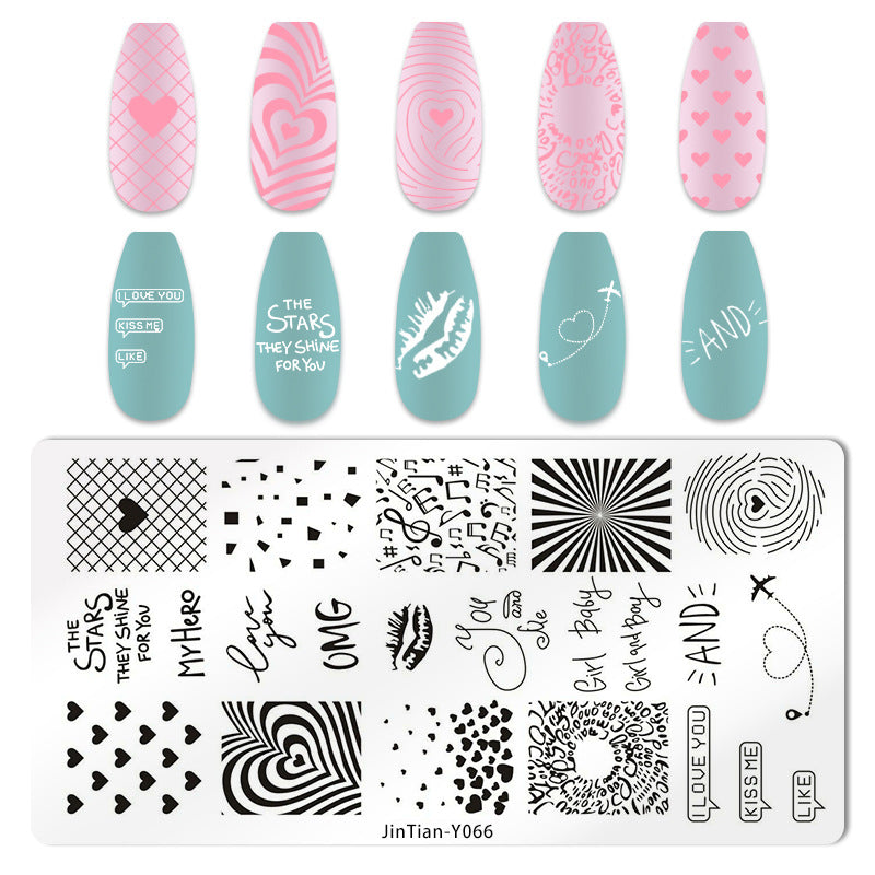 Nail Stamping Plate JT-Y066