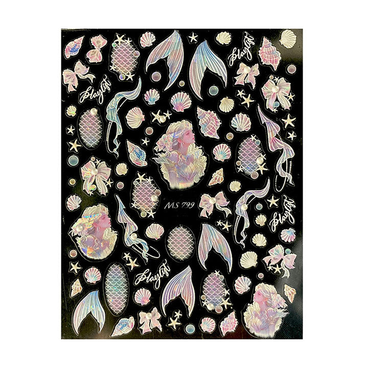 3D Nail Sticker - Mermaid MS799