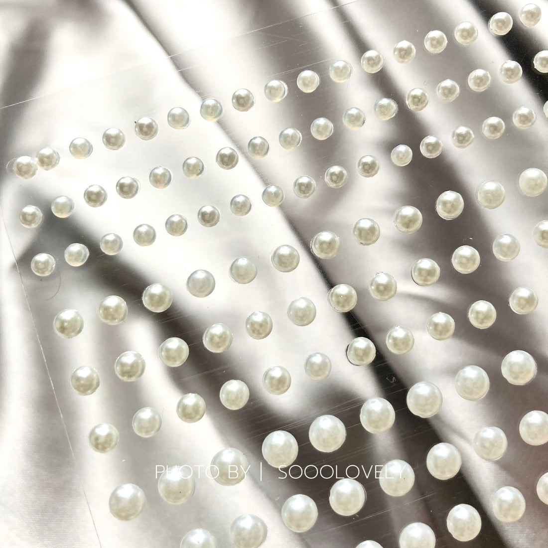 3D Nail Sticker - White Pearl PRO01