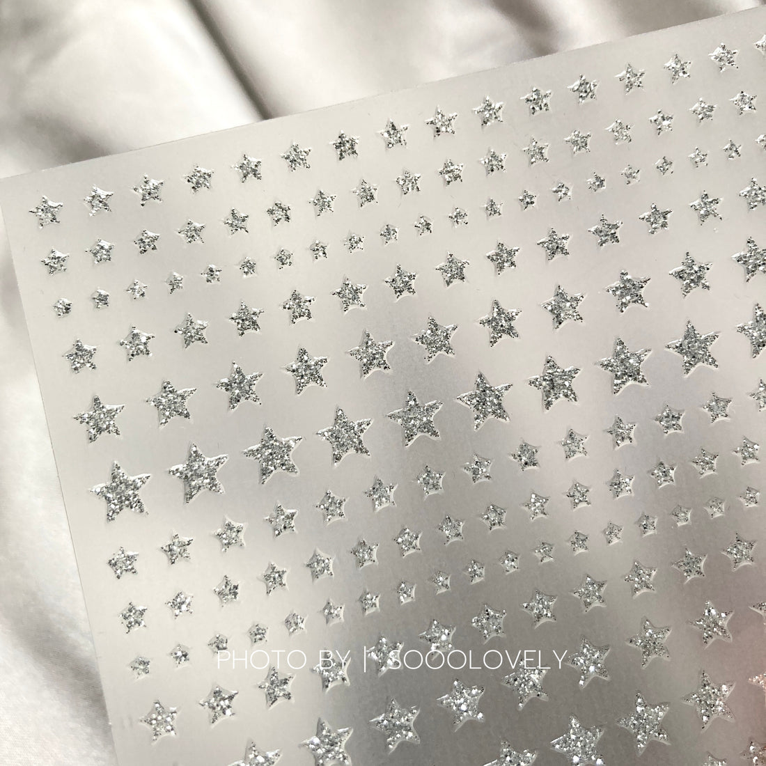 Ultra Thin Nail Sticker - Star PRO152 Silver