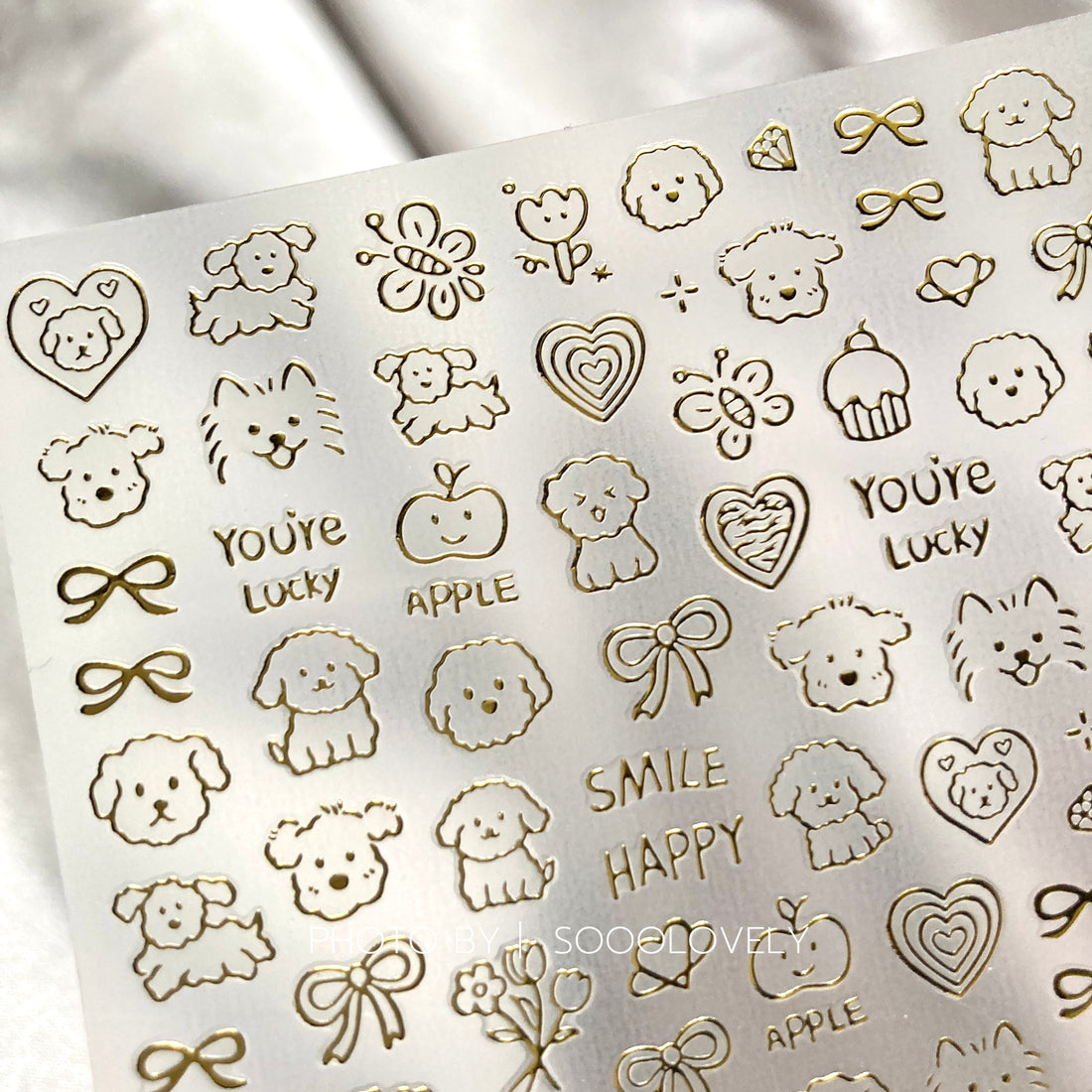 Ultra Thin Nail Sticker - Cute Puppy PRO191