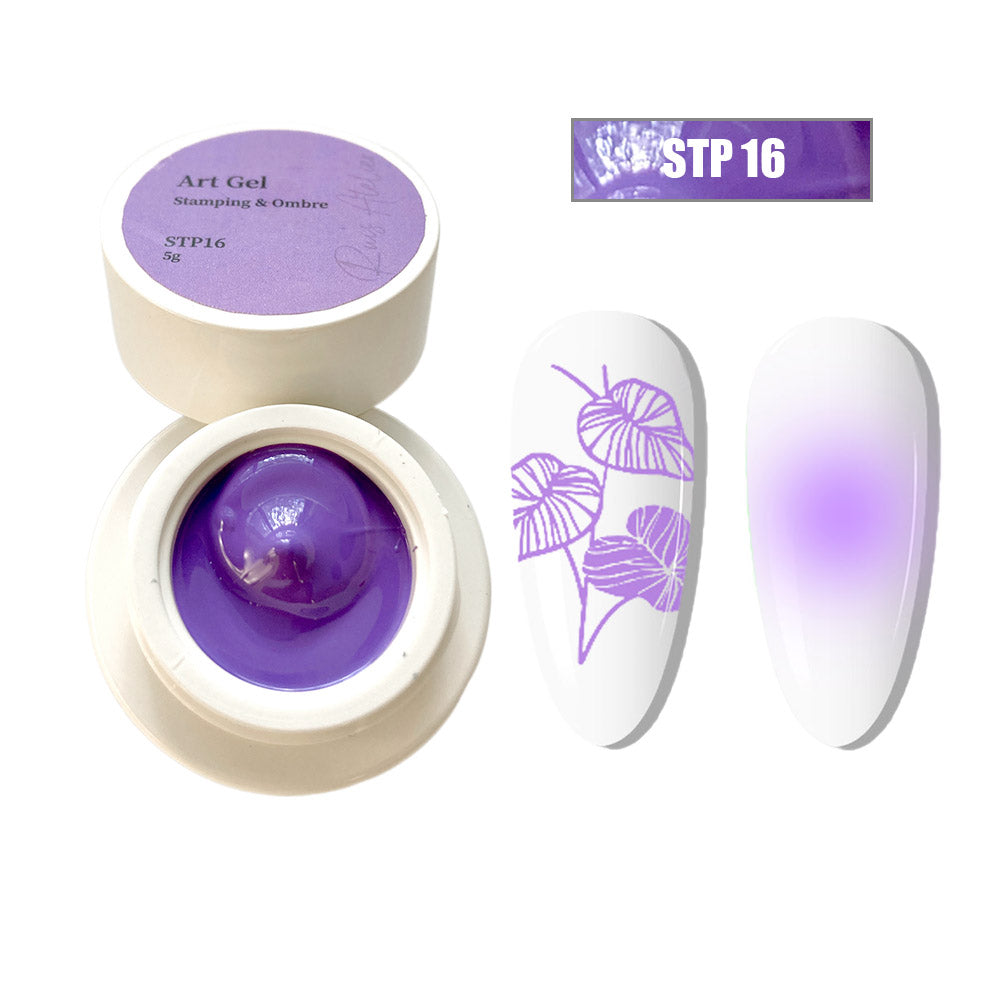 Stamping & Ombre Art Gel Polish