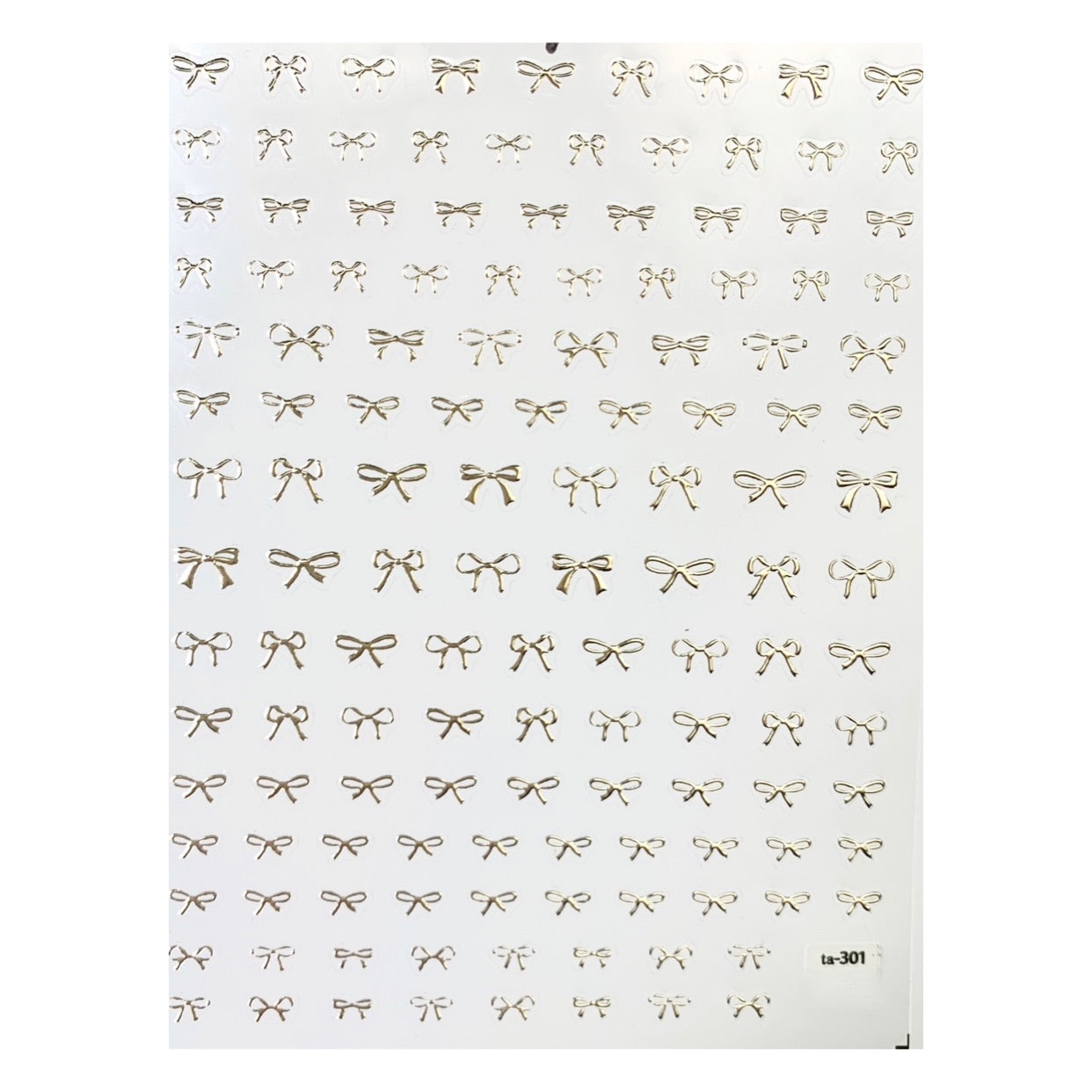 3D Nail Sticker- Coquette Knots TA301 Gold