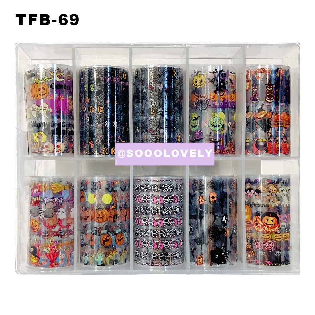 Nail Art Foil Box- TFB69 Halloween Party II