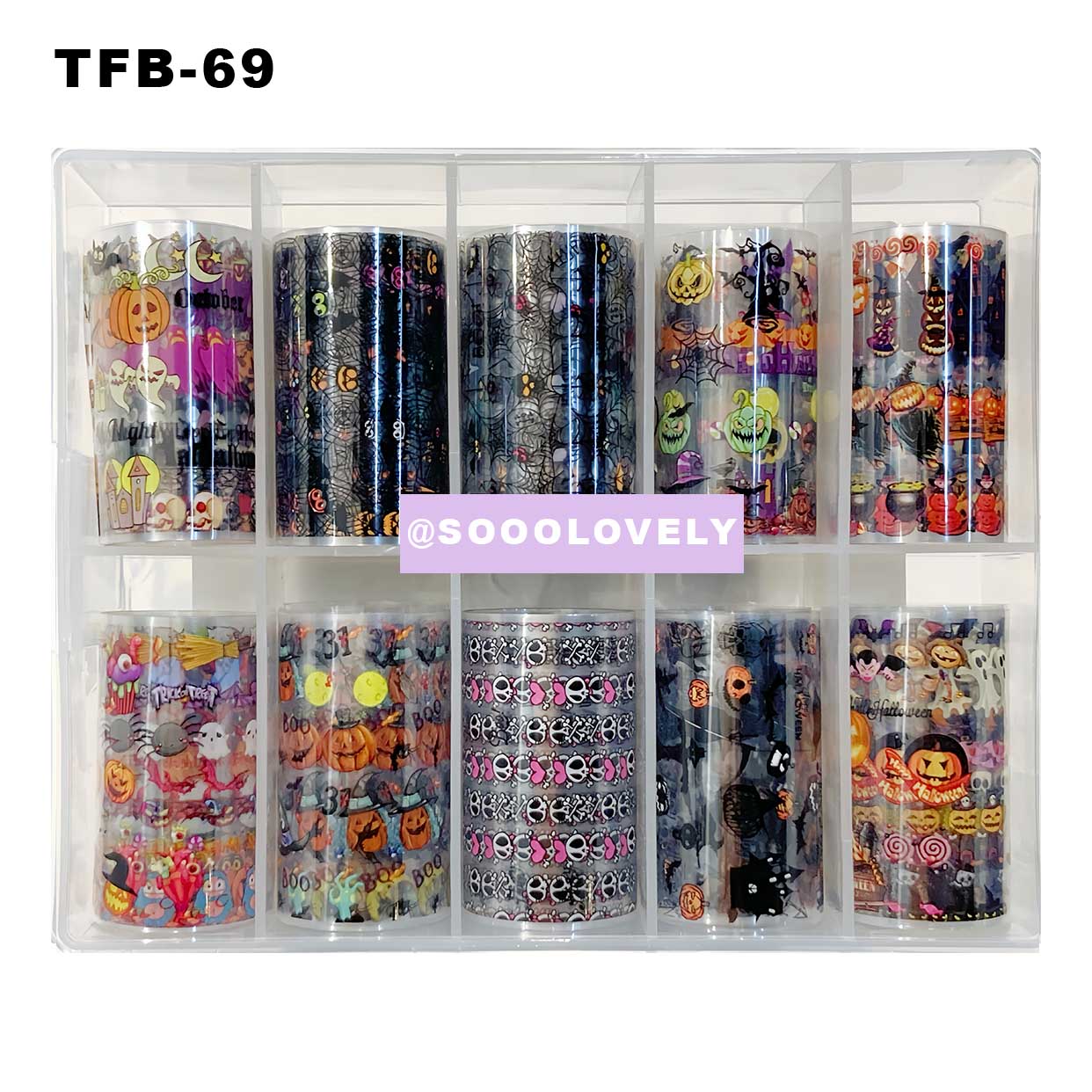 Nail Art Foil Box- TFB69 Halloween Party II