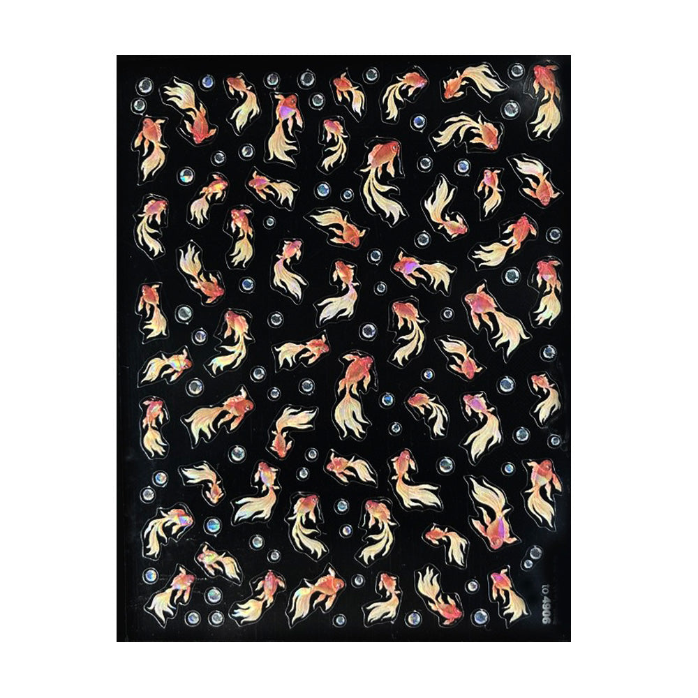 3D Nail Sticker - Golden Fish TO4906