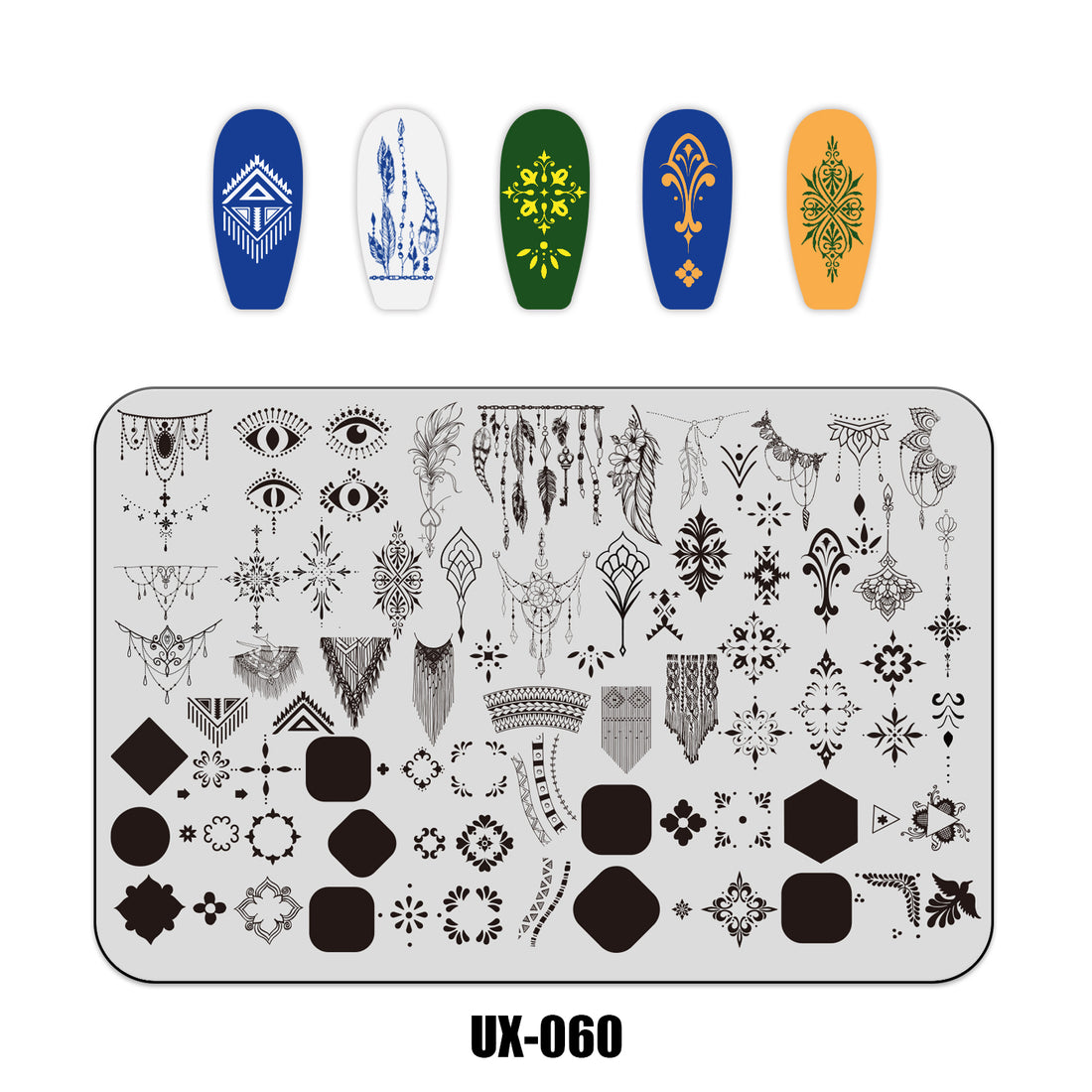 Nail Stamping Plate UX-060