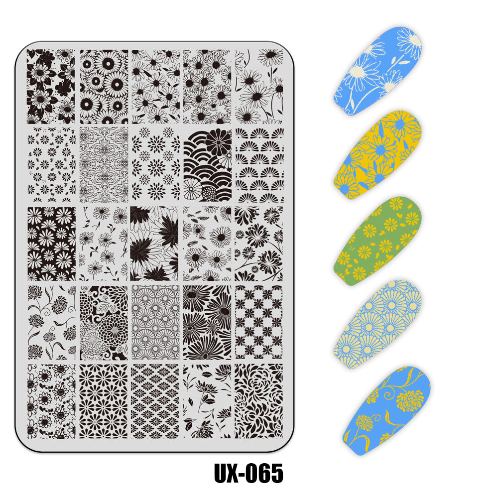 Nail Stamping Plate UX-065