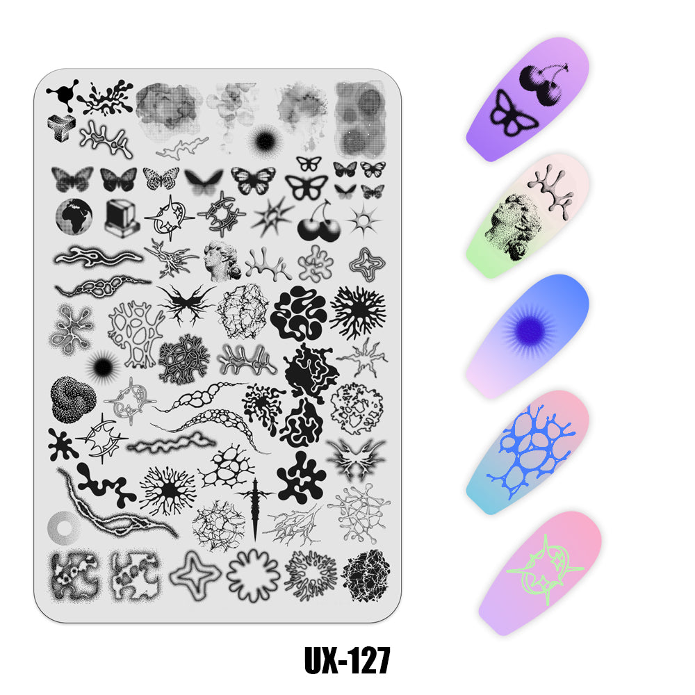 Nail Stamping Plate UX-127