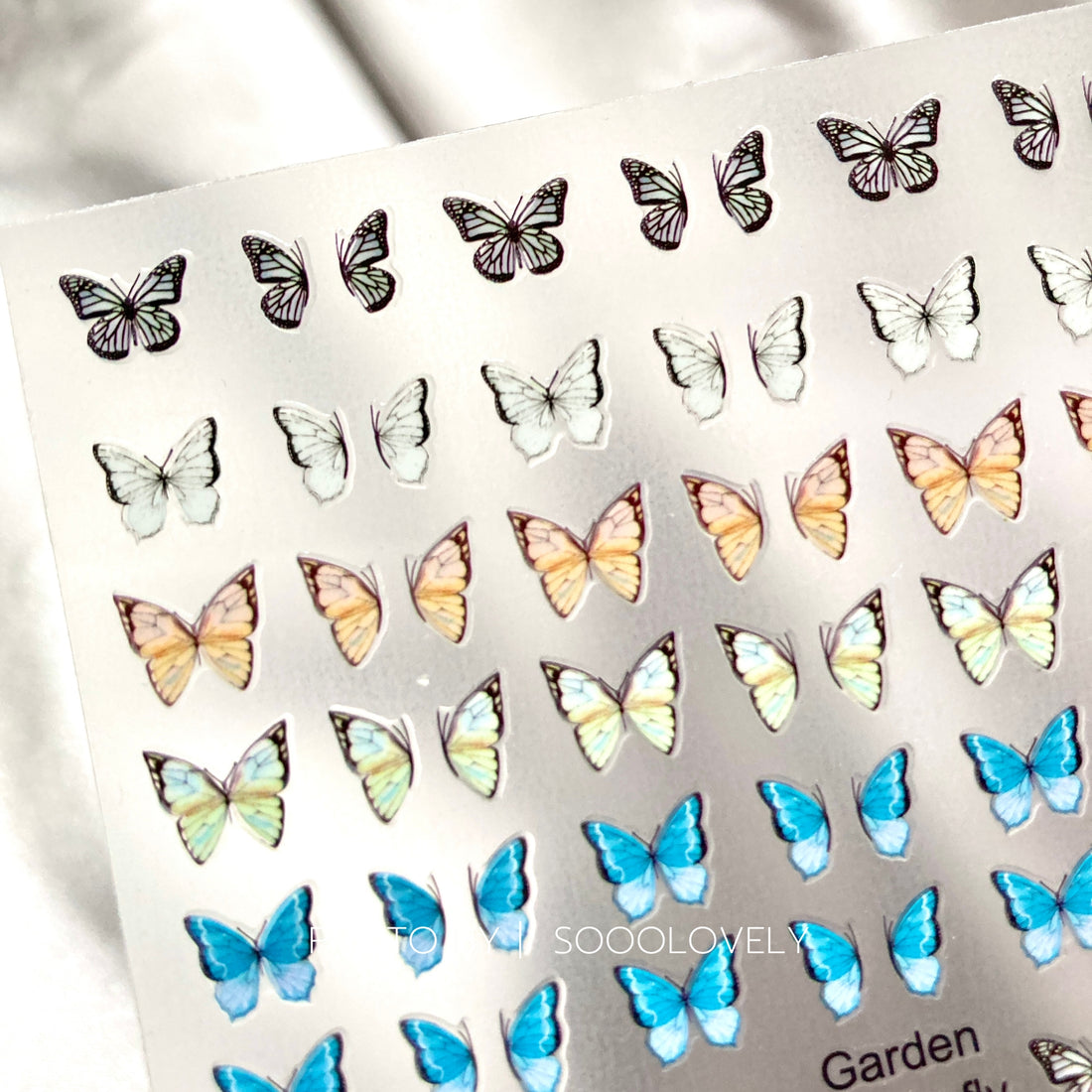 Ultra Thin Nail Sticker - Butterflies YO024