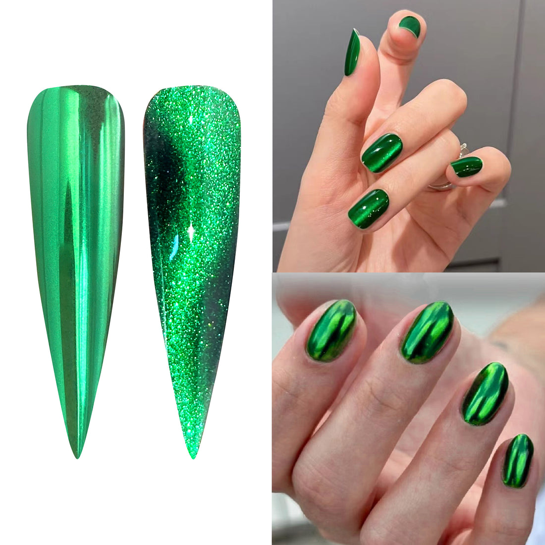 MG04-Emerald Green Cat-Eye Chrome