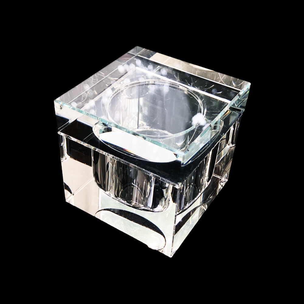 Nail Glass Dappen Dish- Square Crystal 28ml