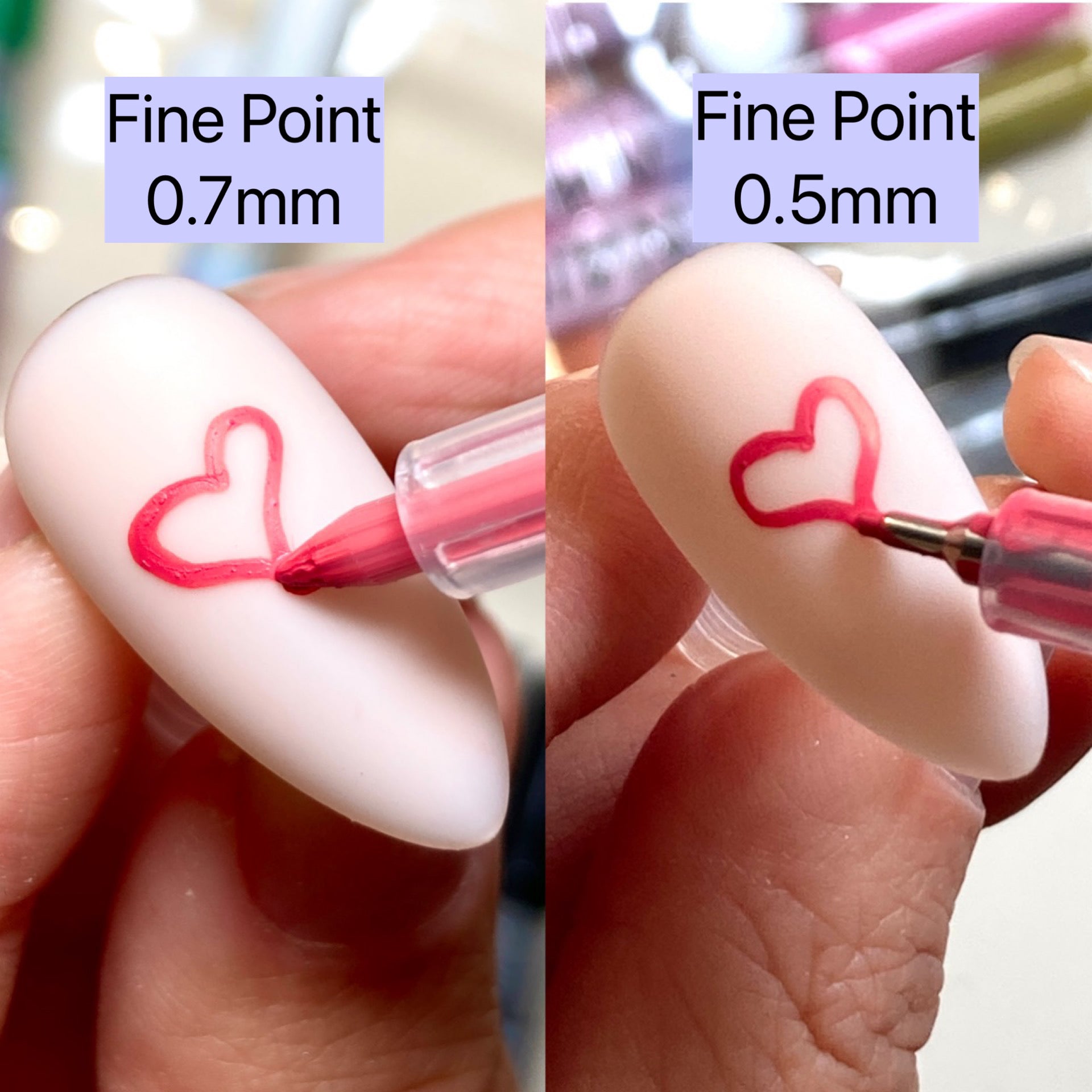 Nail Art Pen Set 12 Colors- 0.7mm