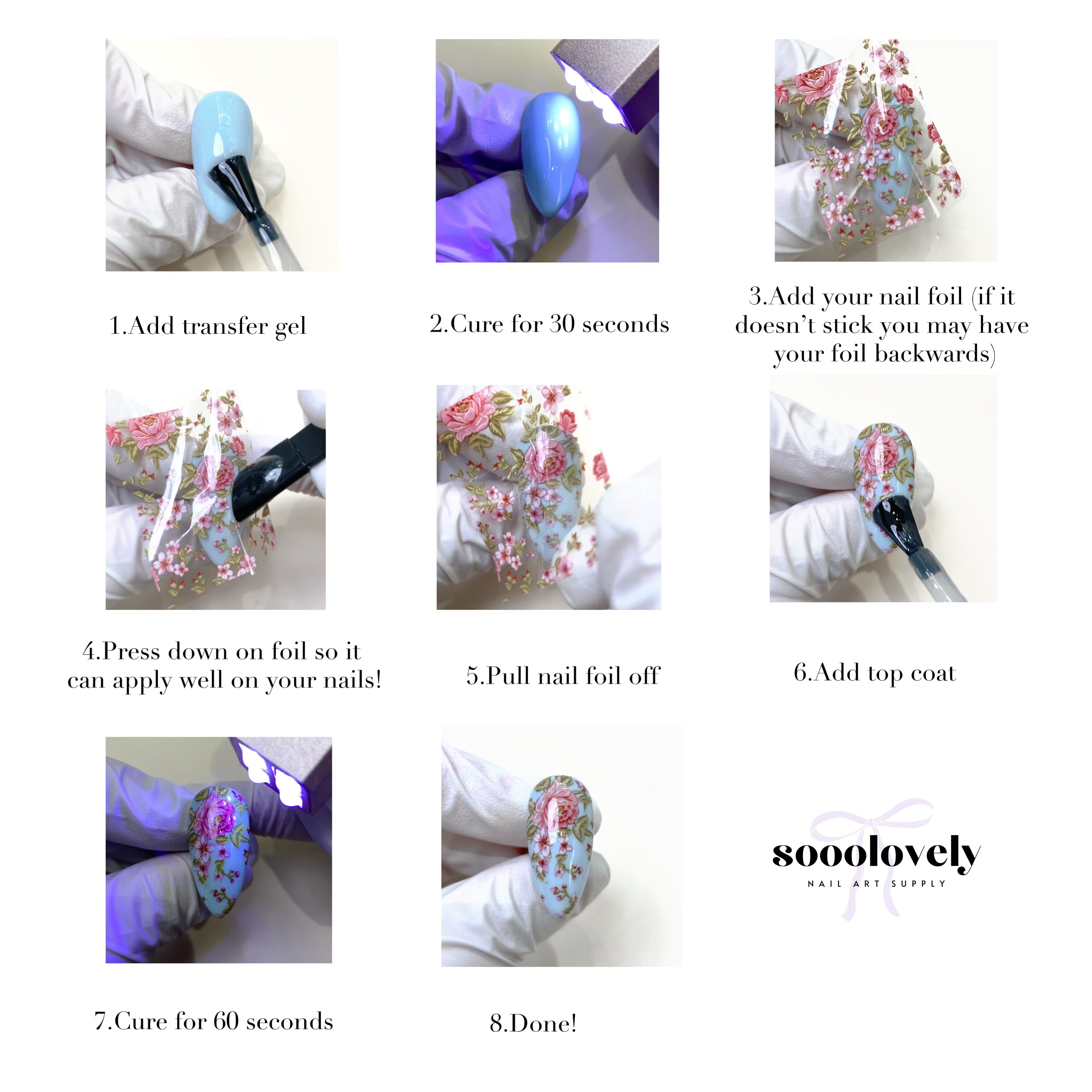 Nail Art Foil Box- DP36 Mura Flower