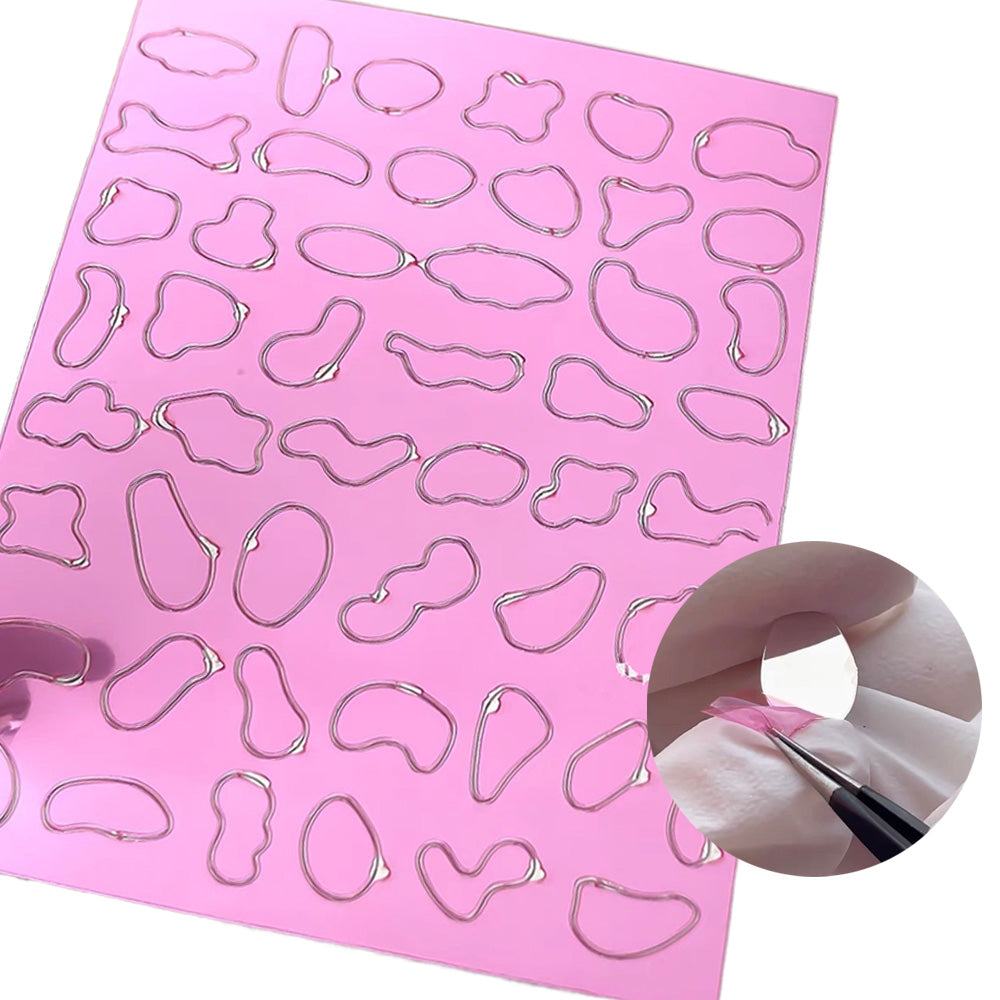 Nail Charms-CHM005 Nail Art Bendable Mirror Sticker