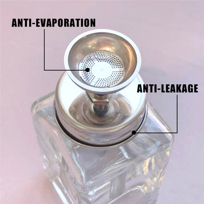 Glass Pump Dispenser Bottle for Nail Polish Remover