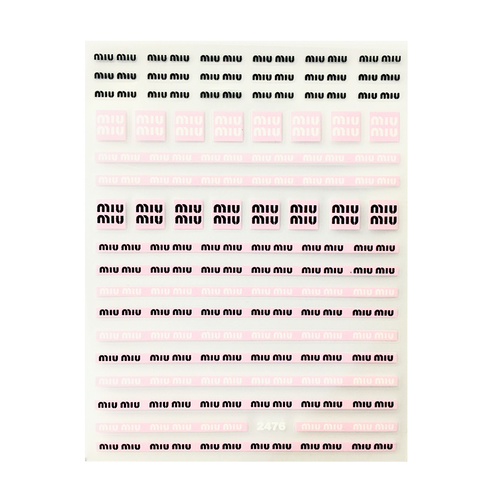 Ultra Thin Nail Sticker - Miu Miu 2476