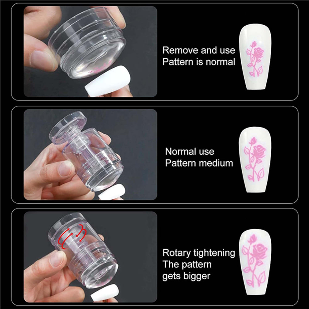 Adjustable Size Silicone Nail Stamper