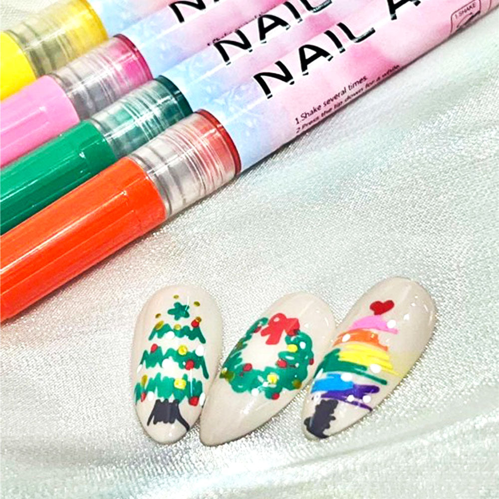Nail Art Pen Set 12 Colors- 0.7mm