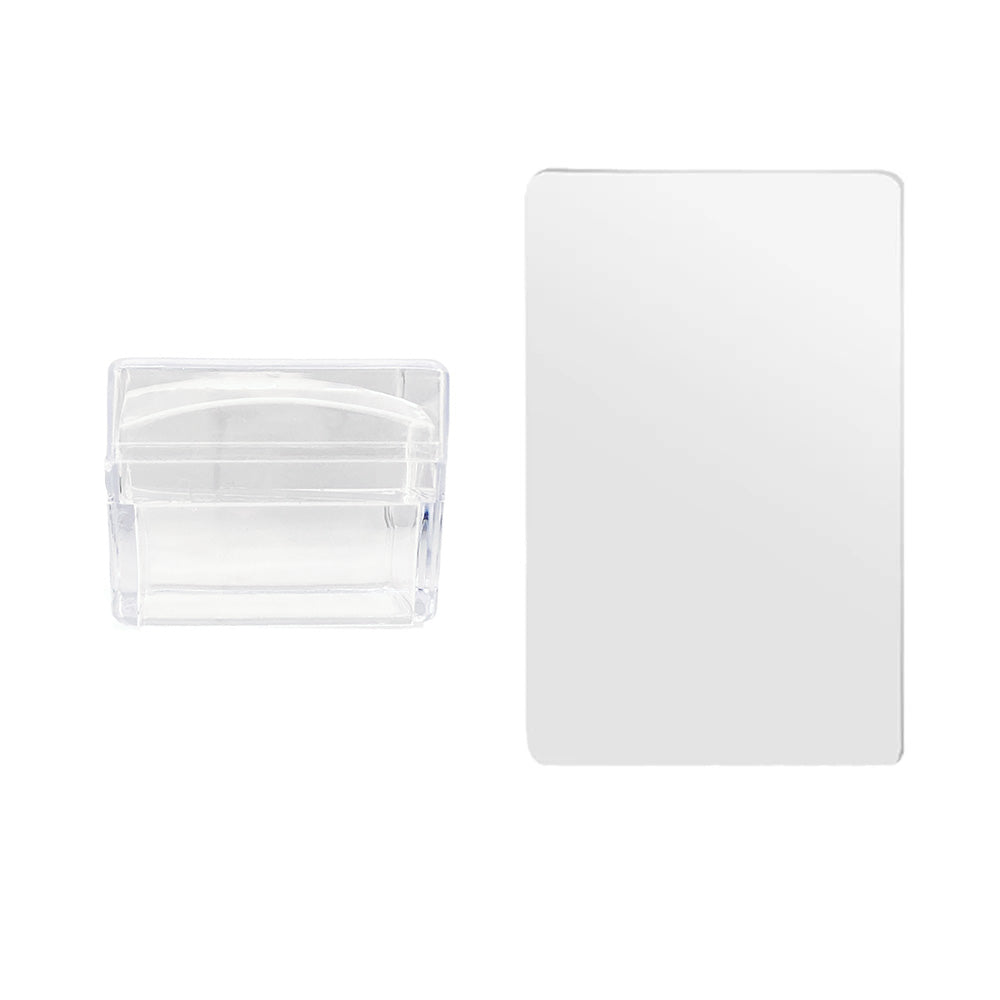 Clear Nail Stamper and Nail Scraper