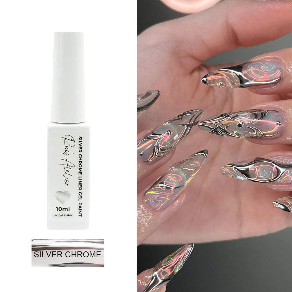 Silver Chrome Liner Gel Paint