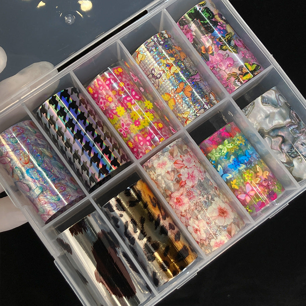 Nail Art Foil Box- TFB24 Leo Prints