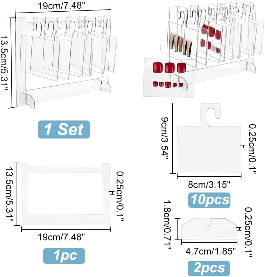 Nail Art Display Boards 10pcs