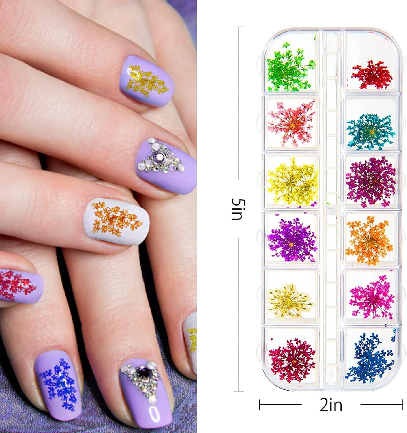 Nail Charms- Dried Flowers