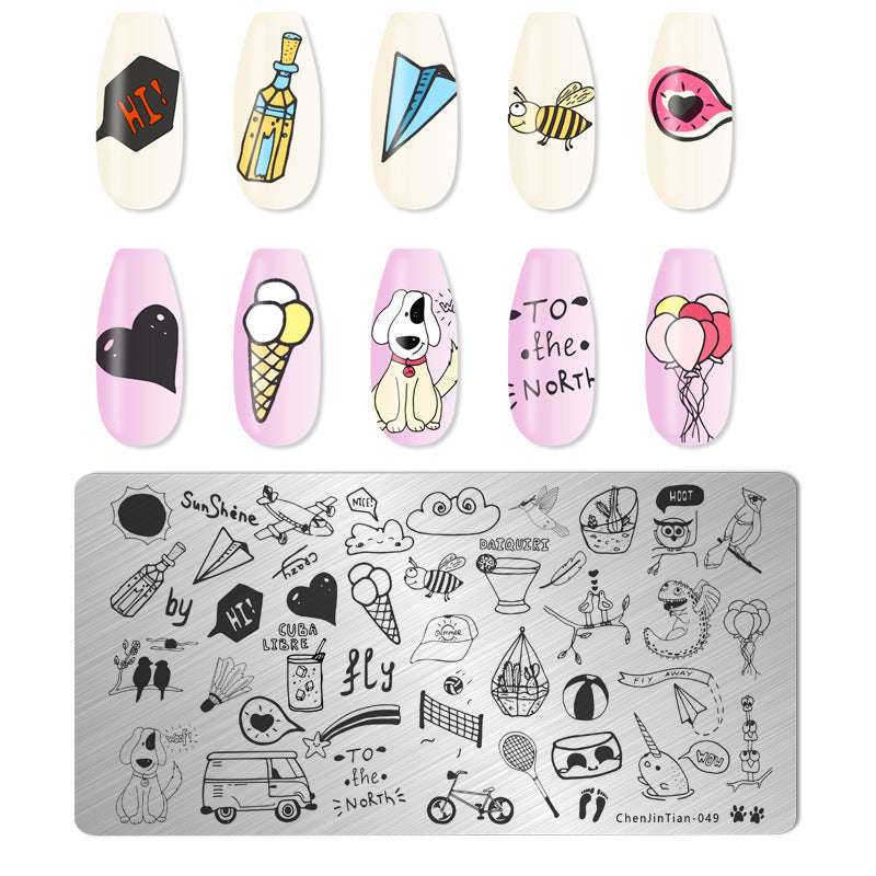 Nail Stamping Plate CJT-049